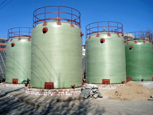 玻璃钢水箱施工现场